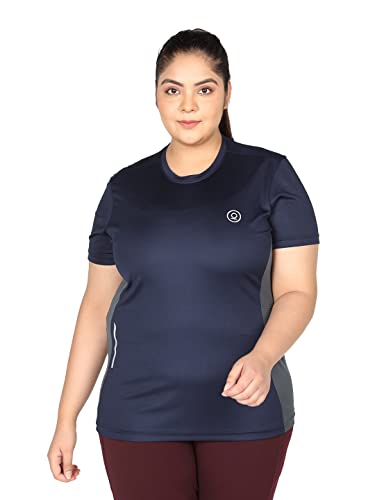 Image of CHKOKKO Women's Polyester Round Neck Regular Fit Gym Sports T-Shirt