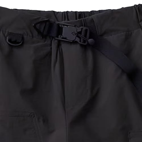 Men's Cargo with Belt Shorts Elastic Waist Tactical Relaxed Fit Short Workwear Outdoor Loose Short Pants2