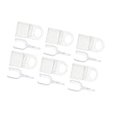 Tsophreniq Agarre de Cortina Enrollable en Forma de U, Clip de elevación Transparente para Varilla, sombrillas, Cortina Enrollable, Clip desplegable
