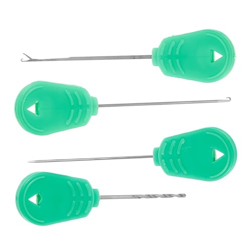 CORHAD Fishing Bait Drill Rigs 4pcs Metal Bait Needle Kit Reusable Fishing Tackle Carp Rigs