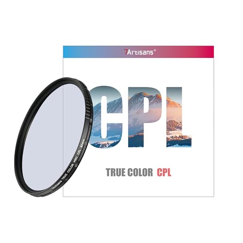 7artisans True Color CPL 46/49/52/55/58//62/67/72/77/82mm Polarizer Camera Lens Filter Multi-Layer Coating for Camera Lenses (82mm)