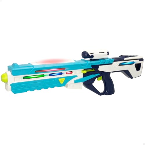 COLORBABY Warriors Pistola Espacial con Luces y Sonidos, Diseño futurista, 2 Pilas AA Incluidas, Mira de Juguete, Juguetes para niños, Recomendado a Partir 3 años (49842)