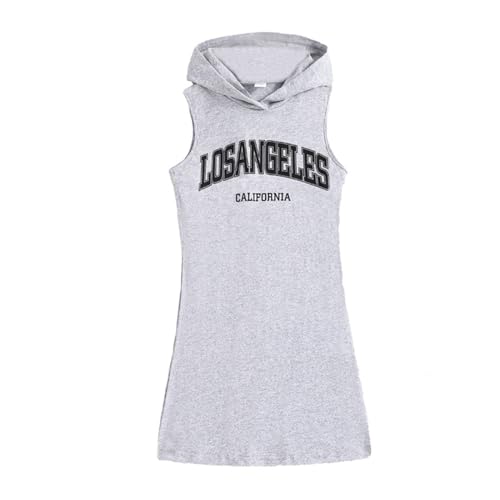 Children Place Big Girls Dresses Casual Sleeveless Sweatshirt Jumper Pullover Hooded Mint Long Dresses for Girls