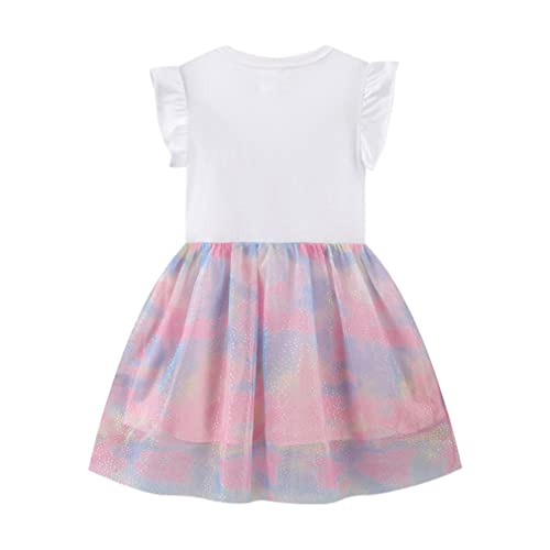 Sparkly Dresses For Girls 3T Girls Tutu Dress With Pretty Butterfly Cute Dress For Toddler Girl Floral Dresses For Baby Girls Crewneck Sleeveless Dresses For School Party Size 3T(Butterfly087, 3T) #TOP1