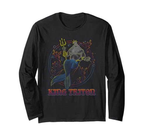 T-shirt manches longues Disney Triton parfait pour les soirées cinéma