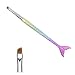 Whats Up Nails - Mermaid #3 Angular Brush for Clean Up Cuticles Skin Around Nail