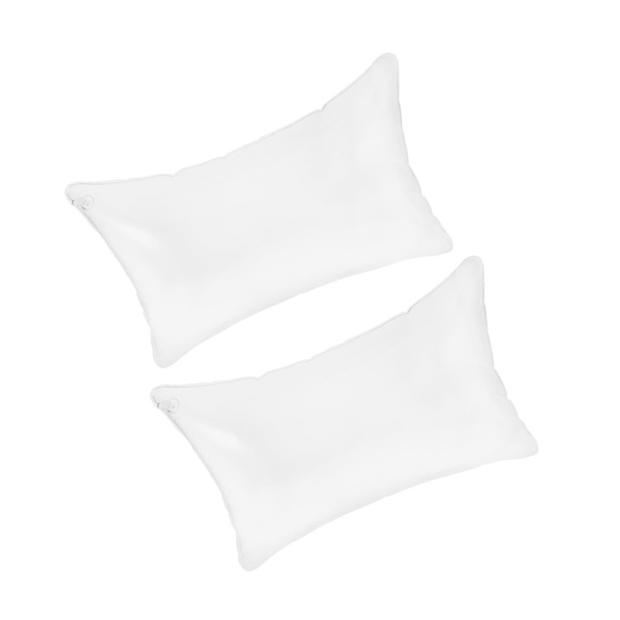MAGICLULU 4piezas Almohada Inflable para Viaje y Camping Soporte Cervical Ergonómico Pack PVC Transparente y Ligera