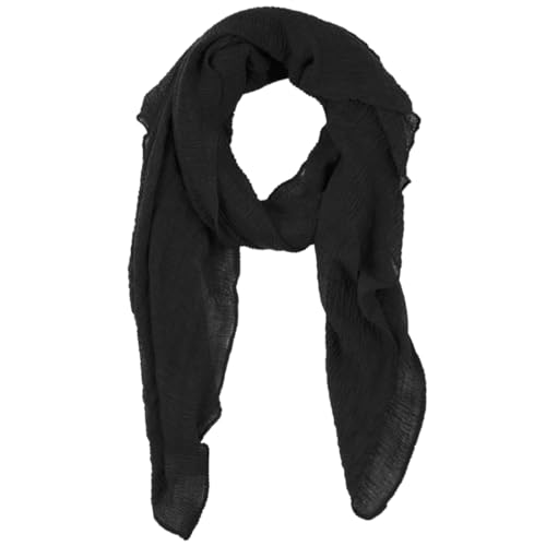 Belsen Summer Cotton Blend Crinkle Lightweight Soft Scarf Shawl Wrap 65 × 30 inch