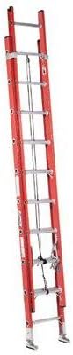 40 ft Fiberglass Extension Ladder with 300 lb. Load Capacity
