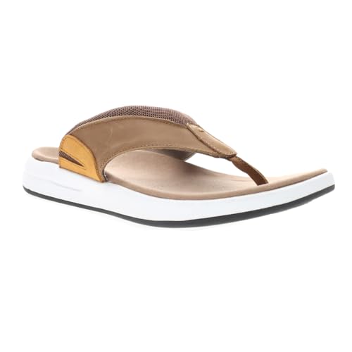 Image of Propet Mens Easton Flip Flops Casual Sandals Casual - Blue