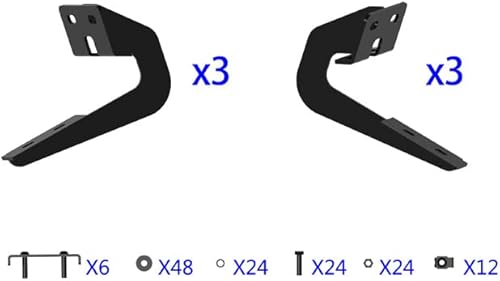 Miniatura 8 de HD Ridez Estribos compatibles con Ford F150 2004-2014 Super Cab (Exclude Heritage Edition), estribos moldeados por soplado, barras laterales Nerf Bar