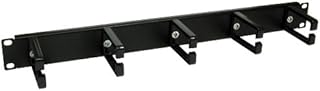 CDL Micro 19" 1U Server/Rack Mount Cabinet Patch Cable Management Guide Bar Black