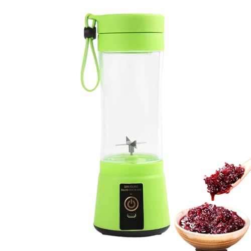 Mini exprimidor – Batidora portátil de 400 ml con 6 cuchillas de acero, resistente al calor | Batidora multifunción para casa, camping, viajes, escuela, trabajo, zumos, batidos, desintoxicación