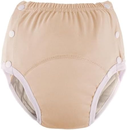 Pantalones de incontinencia de algodón para adultos ropa interior lavable, transpirable, ajustable a prueba de fugas para personas mayores