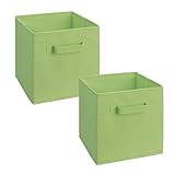 ClosetMaid 18654 Cubeicals Fabric Drawer, Green, 2-Pack