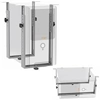 RICOO PC Halterung unter Schreibtisch Verstellbar Computer Rechner Aufhängung für Untertisch TRH02-S Tischhalterung Computerhalterung bis 35Kg Unterbau Halter Regal Server Rack Big Tower Gehäuse