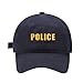 LexiuYibai Mens Baseball Caps Police Officer Embroidered Adjustable Washed Cotton Dad Hat (Navy,7 1/2)