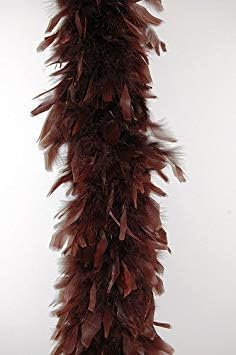 80 Gram Chandelle Feather Boa - Brown 2 Yards (72" Boa)