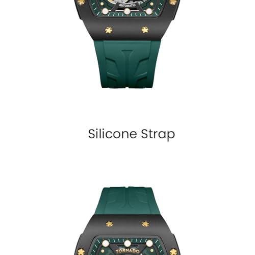 Image of Tornado XENITH Automatic Men's MIYOTA 82S7 Movement Watch, Automatic Display and High Quality Flexible And Durable Silicone Strap - T24302