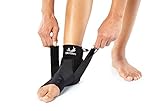 BIOSKIN Compression Ankle Brace With Gel for Sprained Ankle, Swollen Ankle and Post-Op Recovery, M-L
