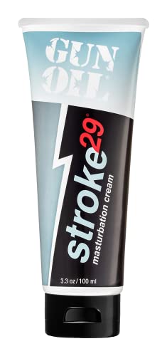 Gun Oil Stroke 29 Premium Masturbation Cream 3.3 Ounce, Masturbation Cream for Men Paraben Free