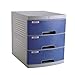 Produktbild Aktenschränke, Zeitungs Racks Schublade Sorter, Desktop mit Sperrdatei Zeitung Racks Schreibtischschublade Typ Datei Box Office Supplies (Farbe: blau) (Farbe: A1, Größe: 3 Ebenen) Home Office Furni WK