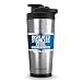 Ice Shaker 26oz Stainless Steel Insulated Water Bottle Protein Mixing Cup - Holds Ice for 30+ Hours As seen on Shark Tank … (Silver, 26oz)