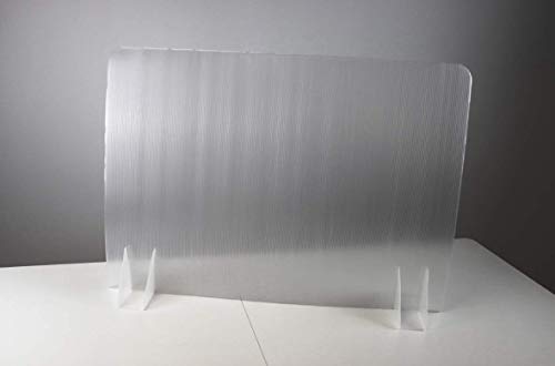 Kmina - Sneeze Guard Desk (X10 Units), Protective Freestanding Shield, Office Desk Partitions And Dividers, Sneeze Guard Partition, Desk Divider Barrier, Protective Sneeze Guards (28”X20”) #TOP5