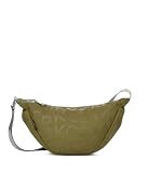 KCB Bandolera Medialuna Stamp | Diseño Compacto y Funcional | Estilo Moderno y Versátil | Ideal para el uso diario | Asas Ajustables | 100% Vegano | Color Khaki Claro