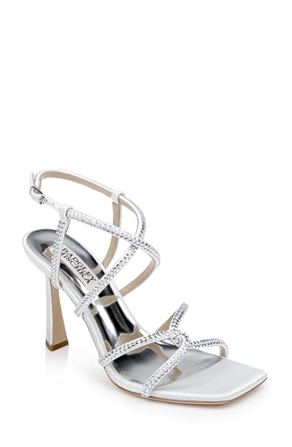 Image of Badgley Mischka Women's Brooke Strappy Bejeweled Stiletto Sandal