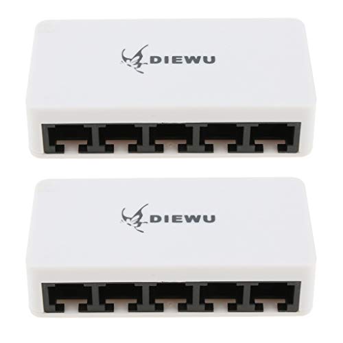 Switch PoE Gigabit Ethernet 2 En 1 De 5 Puertos 10 / 100Mbps para Acceso LAN Inalámbrico IP - Alimentado por Puerto Micro USB