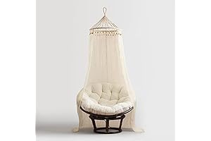 Boho Sheer Cotton Macrame Canopy: Your Dreamy Bohemian Getaway