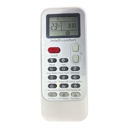 Image of Sanavya AC Remote Control - Compatible Replacement for Split & Window Air Conditioners - Replicates Genuine Remote Functions (Whirlpool Intellicomfort 6th Sense)