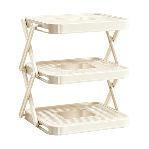 Design salvaspazio: questo espositore a più livelli offre una funzione organizer multipla che massimizza l'efficienza del layout dello spazio, fungendo da ampio ripiano in cucina o su balconi per consentire una conservazione senza soluzione di continuità e un facile accesso agli oggetti di uso quotidiano