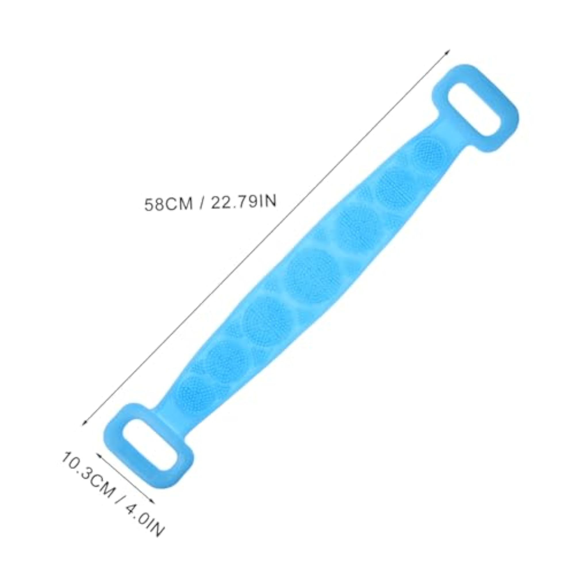 Dual-Sided Silicone Shower Back Scrubber Massager