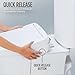 TOTO WASHLET S5 Electronic Bidet Toilet Seat with Instantaneous Water Heating, PREMIST and EWATER+ Wand Cleaning, Elongated, Cotton White - SW3446#01