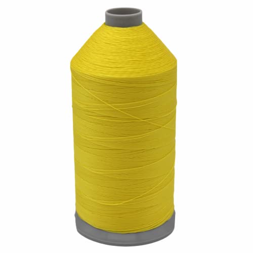 Hilo de nylon amarillo para tapicería 3000 yardas miniatura 1