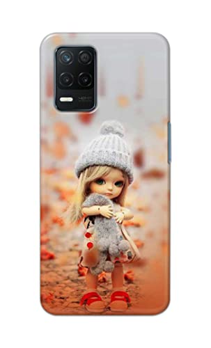 Image of PRINTFIDAA Doll Cute Girl Amazing Beauty Little Kid Child Playing Hard Back Cover for Realme 8 5G / Realme Narzo 30 5G / Realme 8S 5G / Realme V13 5G Back Cover -(P6) KAT1001