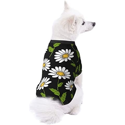 AXETVSOK Cute Dog Pajamas, Cute Daisy Floral Dog Clothes, Dog Shirt for Small Medium Dogs Cats Cover