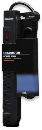 Power Strip with 5 Horizontal Outlets + 2 Adapter Outlets