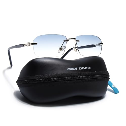 Image of Voyage UV Protected Rimless Sunglasses for Men & Women