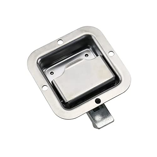 Serrure de porte camion inox à poignée encastrée pour remorque