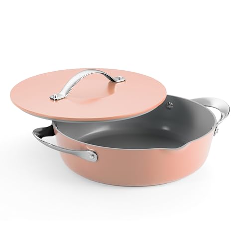 Image of Tramontina Fiora 4.25-Quart Ceramic Non Stick Cooking Pan with Lid