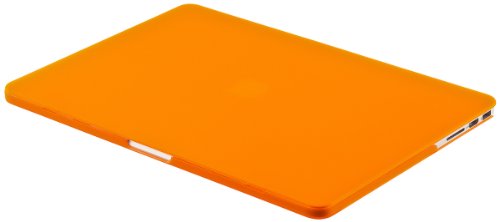 Kuzy A1398 Rubberized Hard Case Cover for MacBook Pro 15.4-Inch with Retina Display - Aluminum Unibody - Orange