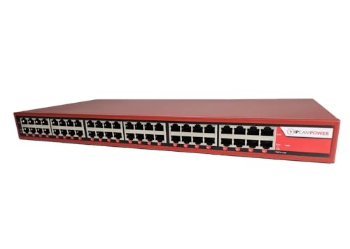 IPCamPower 24 Port 802.3bt POE++ Extreme Power POE Injector Hub, 90 Watts on Each Port, 900 Total Watts Budget, Up to 10G 10/100/1000/10000 Speeds Each Port