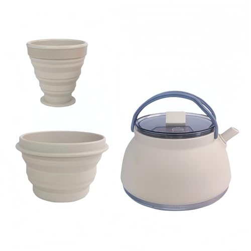 �܂肽���݃P�g�� 1.5L�E�V���R�����A�E�g�h�A�₩�� | ���΁EIH�Ή��E304�X�e�����X�� | �y�ʁE�g�ѕ֗��E�������M�E�����ȒP | �L�����v �o�R �ނ� ���s �o�[�x�L���[�p ���������|�b�g (C01-�J�[�L�i1�J�b�v+1�{�E���j)