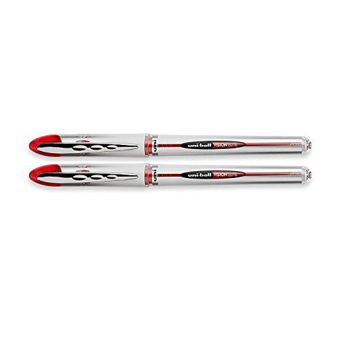 Uniball Vision Elite Bolígrafo Roller Rojo 2 Unidades miniatura 1