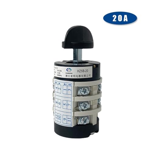 Interrupteur combiné à cames HZ5B-20/3 anti-arc électrique 20A triphasé
