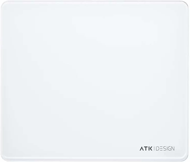 ATK Micro-Etched Tempered Glass Gaming Mousepad – 360 × 300 × 4 mm – Ultra-Smooth Precision Tracking, High-Strength Glass, Rounded Corners