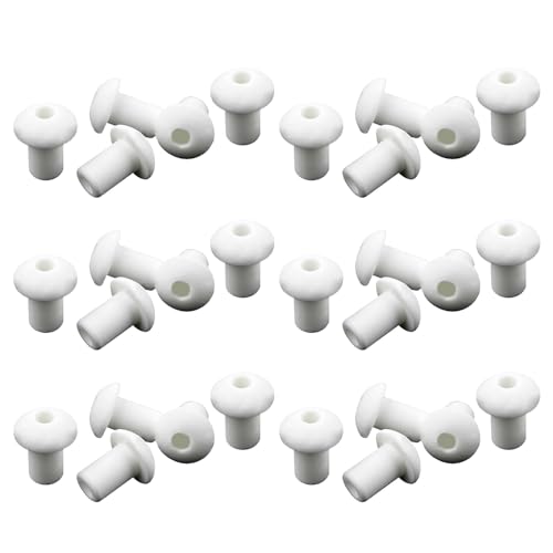 30Pieces Ceramic Wicks Holder Set For Oil Lamp Porcelain Oil Lamp Caps Component Easy To Use Lamp Wicks Stands